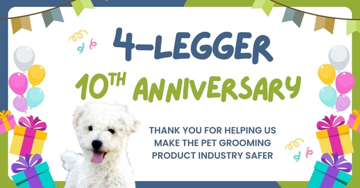 4 Legger Celebrates 10 Years of Organic Dog Shampoo