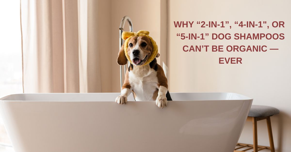 Is 5 in 1 dog shampoo safe and organic?
