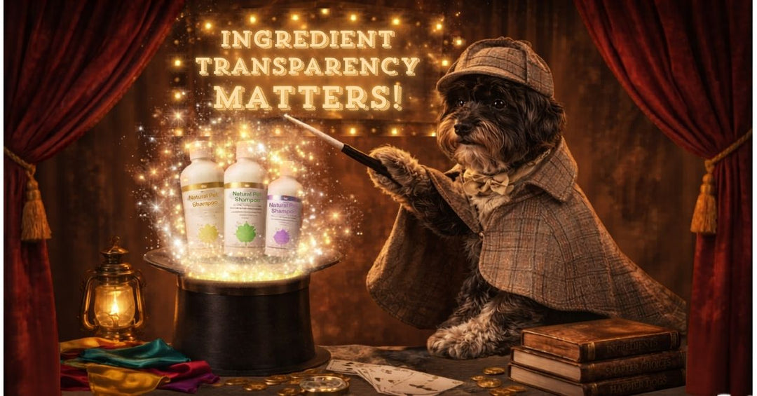 learn why ingredient transparency in dog shampoo matters