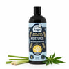 4-Legger Organic Lemongrass Hemp Dog Shampoo bottle with lemongrass and hemp leaves