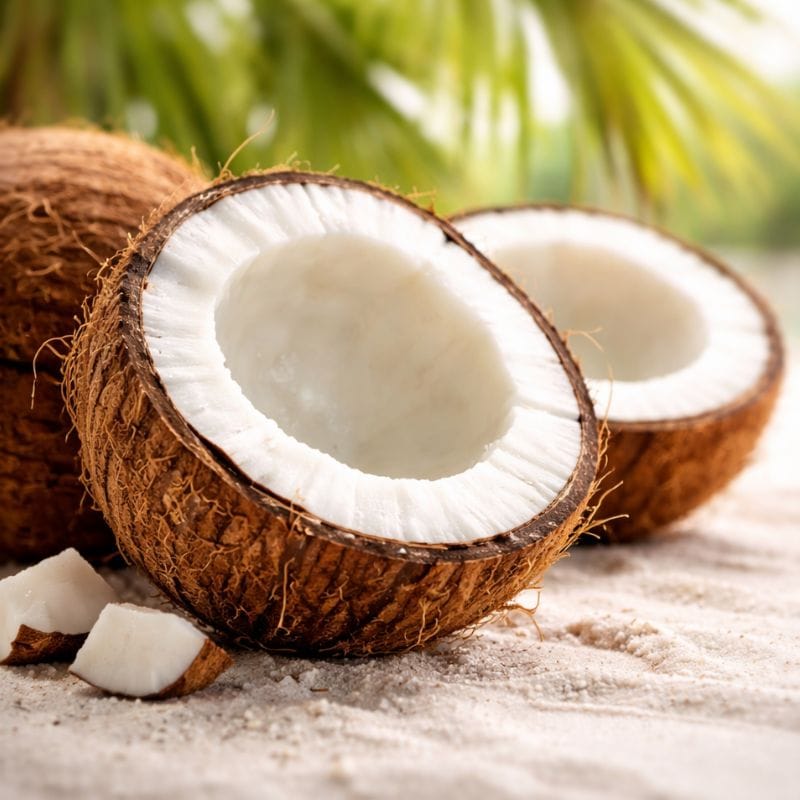 Organic coconut oil — gentle cleansing base in 4-Legger USDA certified organic dog shampoo