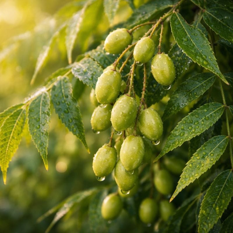 Organic neem oil — soothes dry itchy skin in 4-Legger REVITALIZE dog shampoo