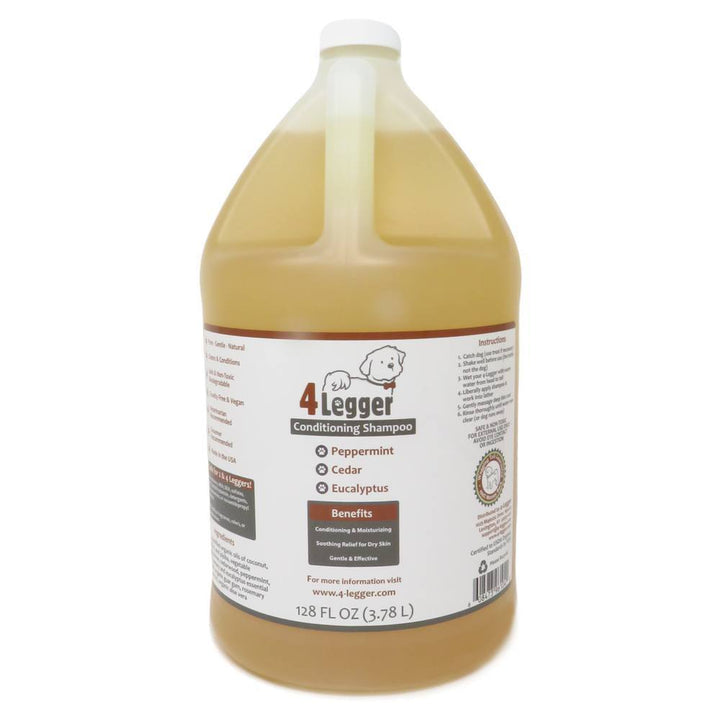 4-Legger organic cedar peppermint eucalyptus dog shampoo one gallon bottle