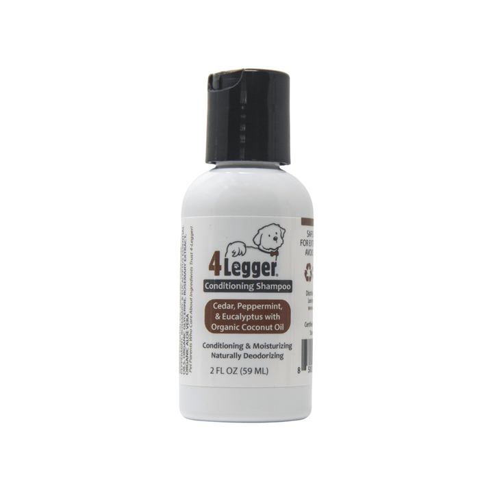 4-Legger organic cedar peppermint eucalyptus dog shampoo two ounce travel size