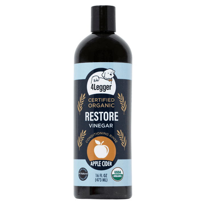 USDA Certified Organic Dog Conditioner - RESTORE - USDA Certified Organic Apple Cider Vinegar Conditioning Rinse For Dogs